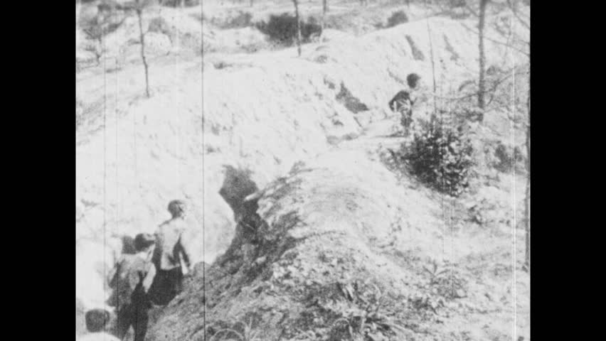 vietnam-1960s-children-hide-foxholes-trench-editorial-video