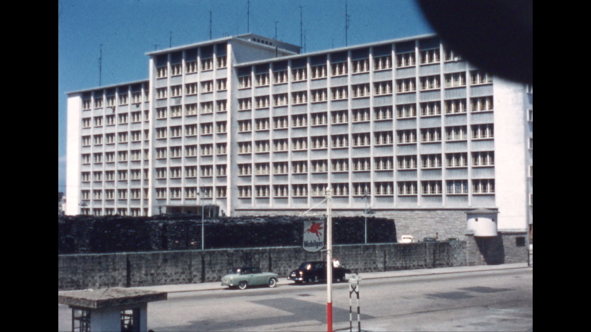 1960s Building Labelled Police Headquarters Air | Editorial Video ...