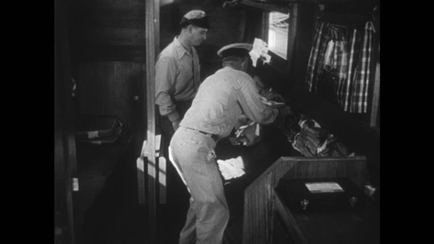 united-states-1960s-boarding-officer-inspects-editorial-video