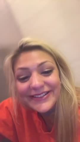Girl Orange Jump Suit Jail Laughing Editorial Video 12963094a Girl Orange Jump Suit Jail Laughing Editorial Video 12963094a