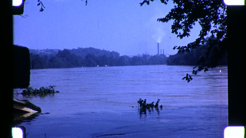 Easton Pennsylvania Flood 1955 Delaware River | Editorial Video ...