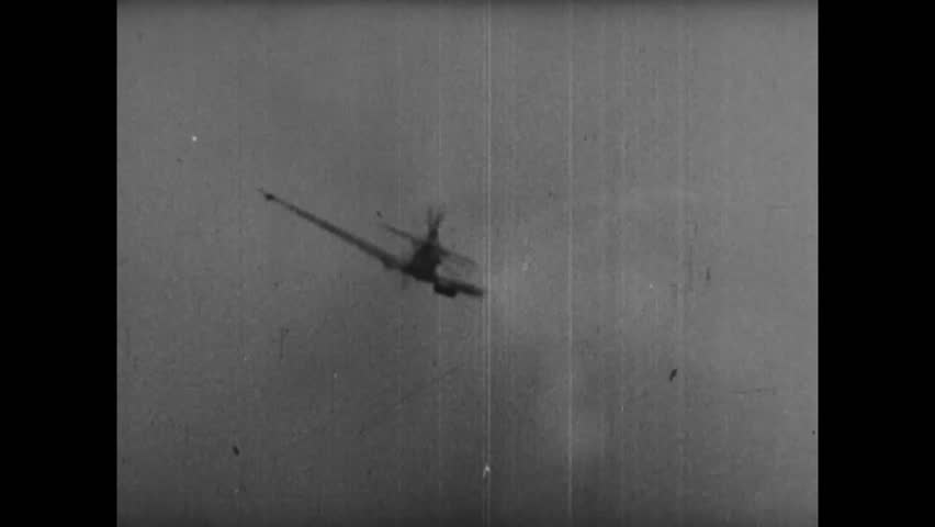 Raf Pilots Shoot Down Luftwaffe German | Editorial Video | 13220982b ...