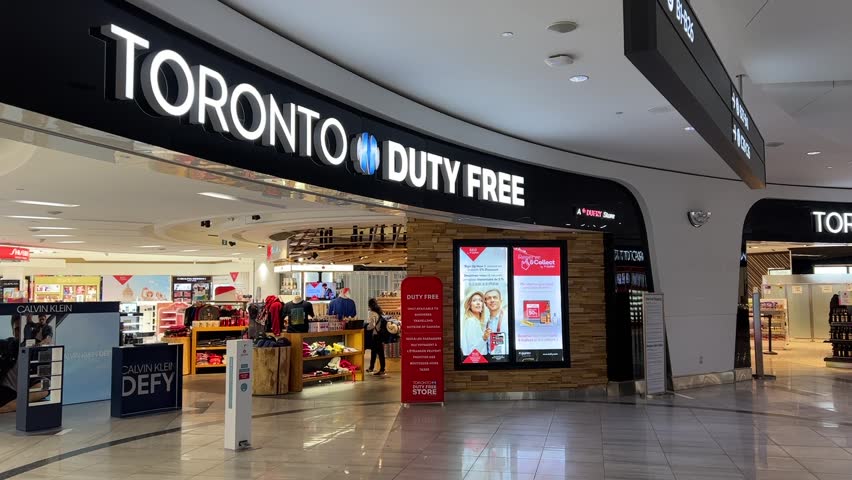 Duty Free Shop Toronto Pearson International | Editorial Video ...