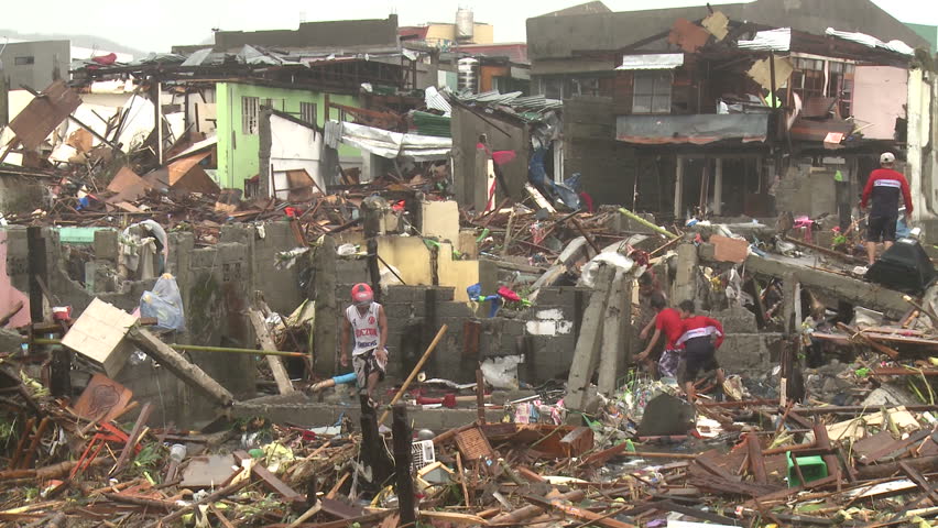 Typhoon Haiyan Storm Surge Destruction Tacloban Editorial Video 13101483b Shutterstock