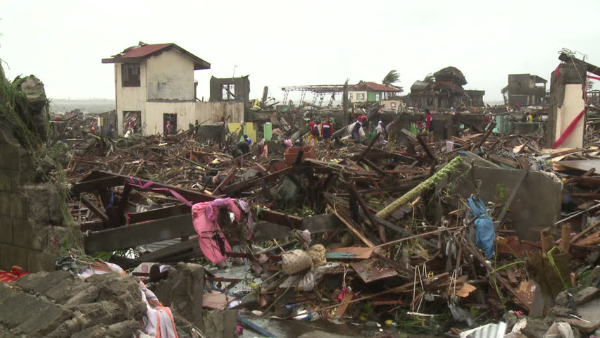 Typhoon Haiyan Storm Surge Destruction Tacloban Editorial Video 13101512a Shutterstock