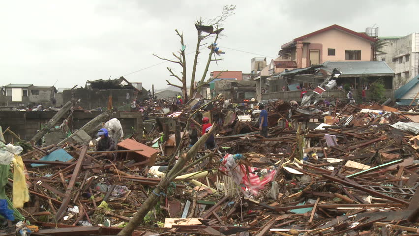 Typhoon Haiyan Storm Surge Destruction Tacloban Editorial Video 13101512c Shutterstock