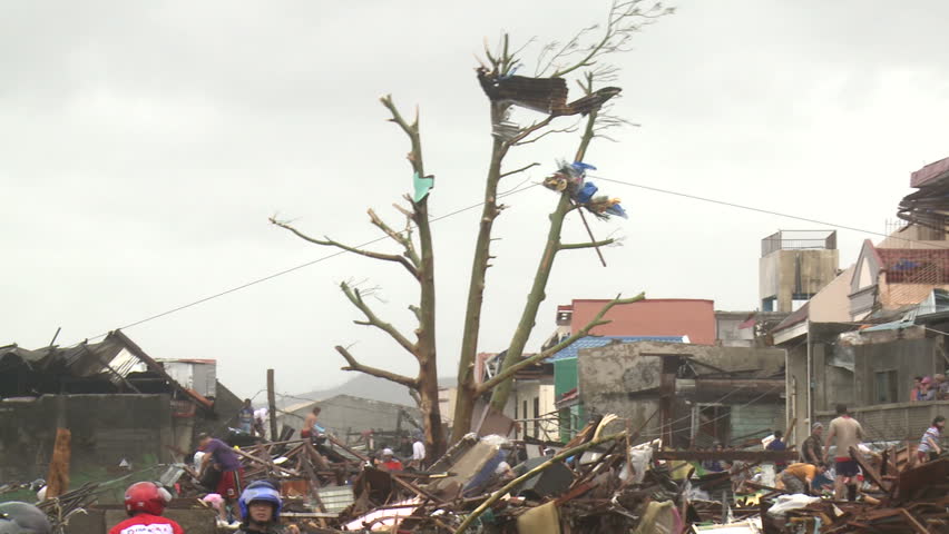 Typhoon Haiyan Storm Surge Destruction Tacloban Editorial Video 13101512d Shutterstock