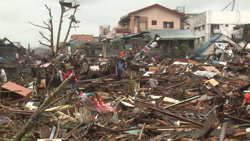 Typhoon Haiyan Storm Surge Destruction Tacloban Editorial Video 13101612b Shutterstock