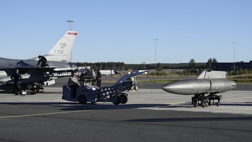 F16 Fighting Falcons Arrive Sweden Part | Editorial Video | 13326285a ...