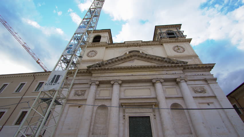 View Laquila Cathedral Duomo Dellaquila Cattedrale Editorial Video 11856728b Shutterstock 0135