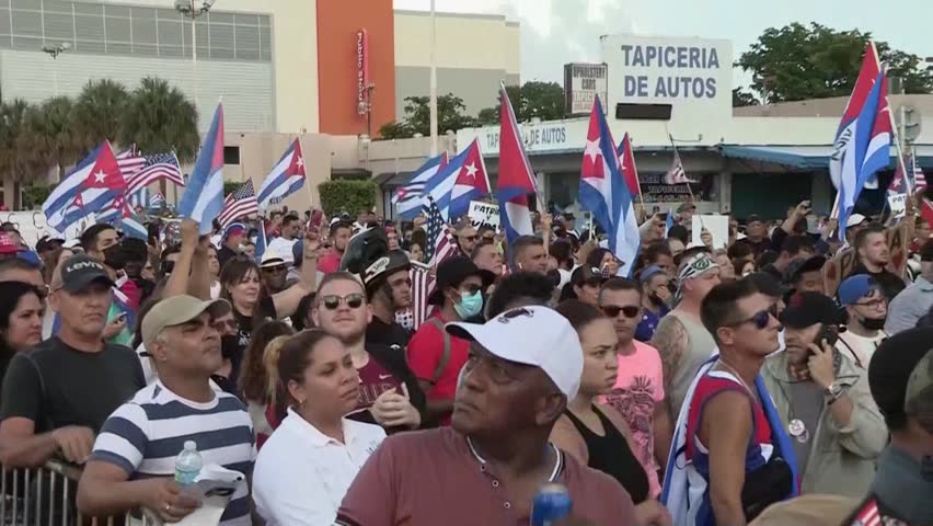 cuban community south florida kept attention | Editorial Video | 12214409a