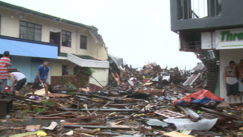 Survivors Devastated Streets Tacloban After Typhoon Editorial Video 13101821a Shutterstock