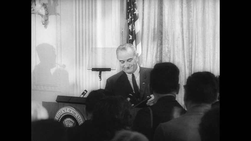 1965lyndon B Johnson Speech Vietnam War | Editorial Video | 13140986a ...