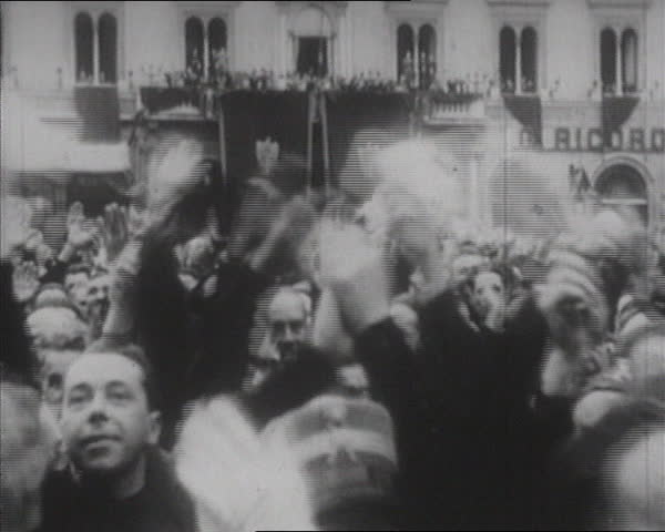 1945benito Mussolini Speech Italy Second World | Editorial Video ...