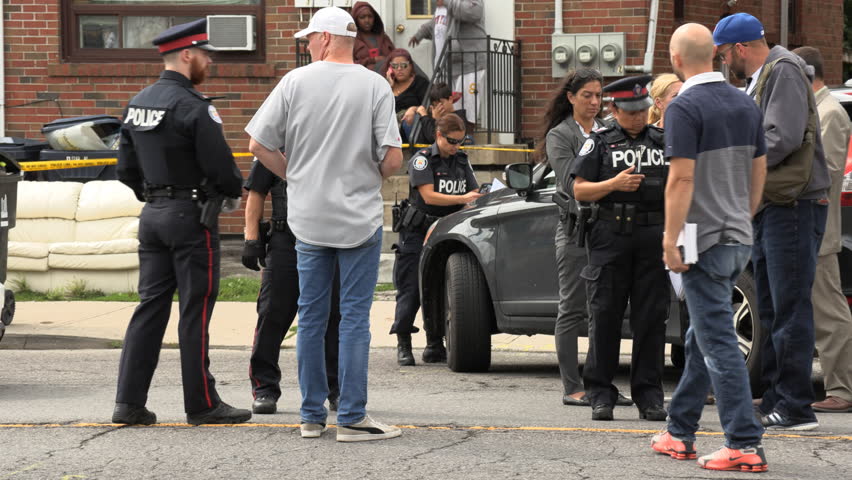 Toronto Police Crime Scene Drive By 