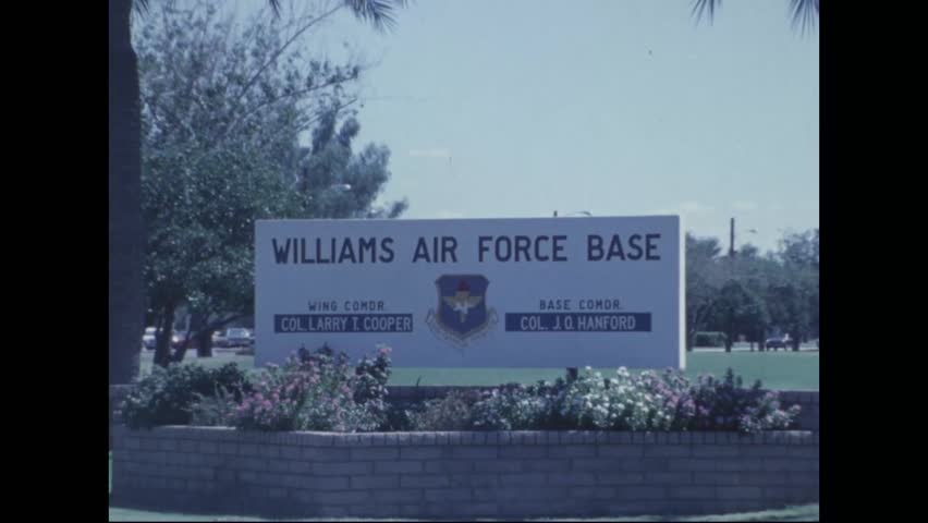 Sign Board Williams Air Force Base | Editorial Video | 13167734a ...