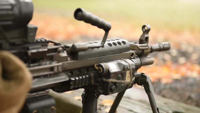 Soldier Fires M240b Paper Target Qualification | Editorial Video ...