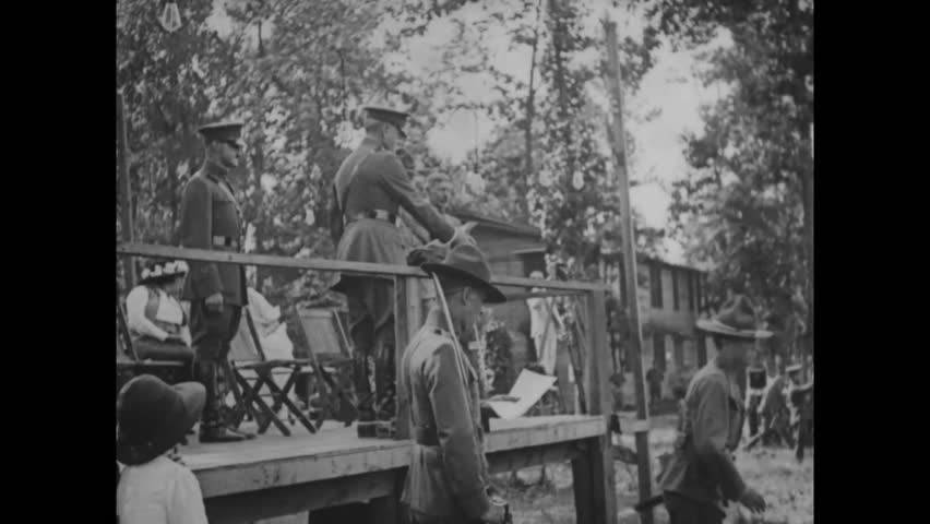 General Pershing Presents Graduation Certificate Soldiers | Editorial ...