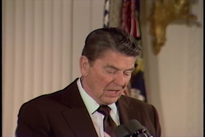 President Ronald Reagans Remarks Ceremony National Editorial Video