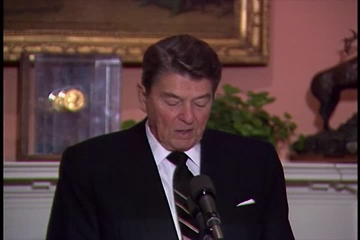 President Ronald Reagans Briefing Network Anchors Editorial Video