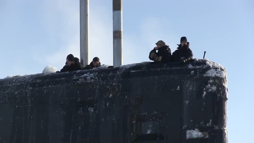 Royal Navy Attack Submarines During Ice | Editorial Video | 13245161b ...