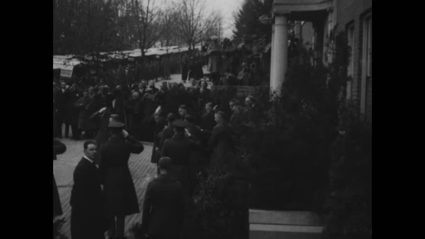 Funeral Expresident Woodrow Wilson Casket Leave | Editorial Video ...