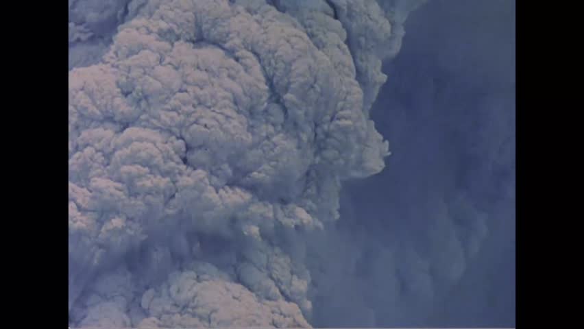 Aerial Mount St Helens Eruption Skamania | Editorial Video | 13264770b ...