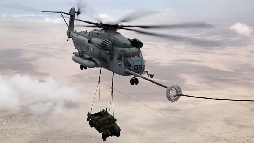 Us Marine Corps Ch53e Super Stallion | Editorial Video | 13323669a ...