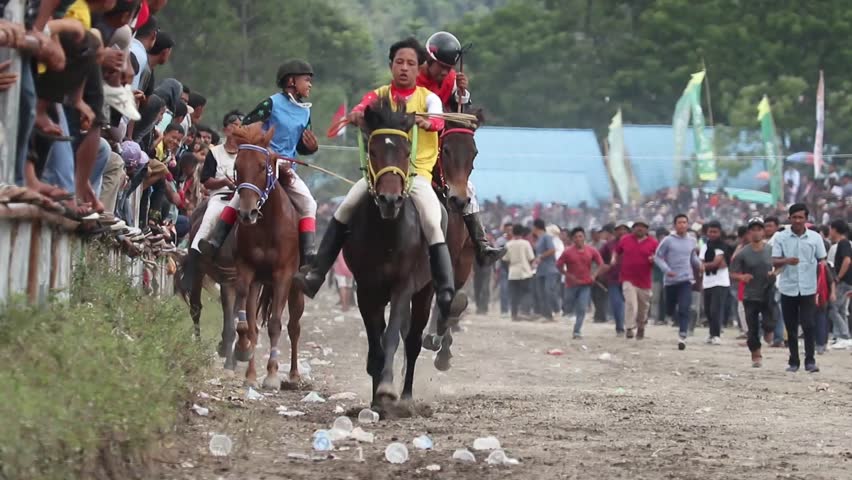 Child Jockeys Seen Racing Horses While | Editorial Video | 13353408h ...